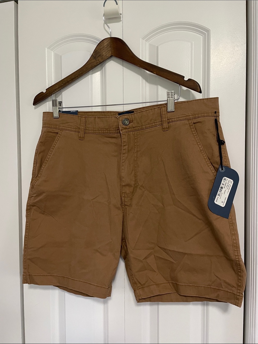 Men's Kolby Caleb Twill Casual Cotton Shorts in Flax